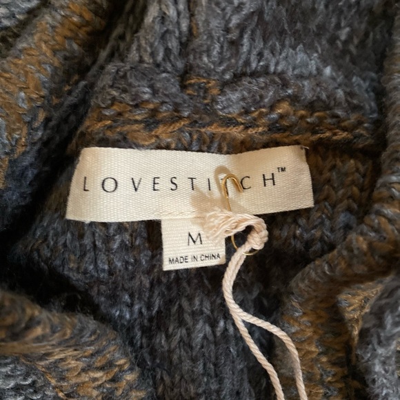 PULL OVER SUPER SOFT KNIT BOHEMIAN HOODIE SWEATER , NWT!! - Picture 2 of 5